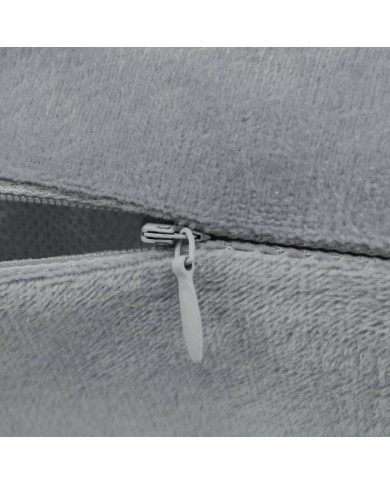 Housses de coussin 4 pcs Tissu 40x40 cm Gris