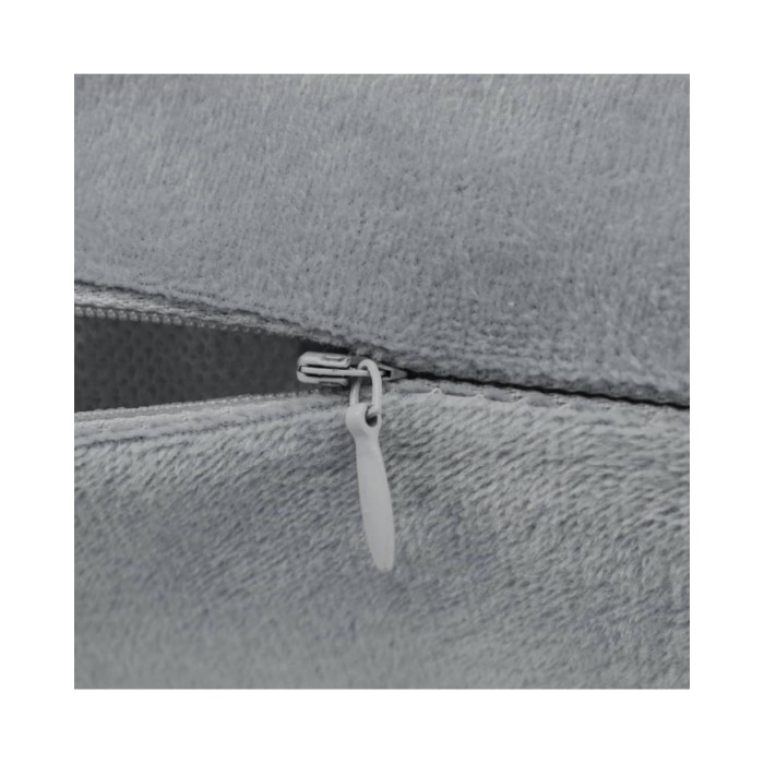 Housses de coussin 4 pcs Tissu 40x40 cm Gris