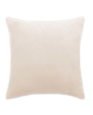 Coussins 2 pcs Tissu 45x45 cm Blanc cassé