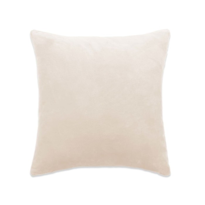 Coussins 2 pcs Tissu 45x45 cm Blanc cassé