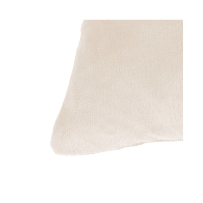 Coussins 2 pcs Tissu 45x45 cm Blanc cassé