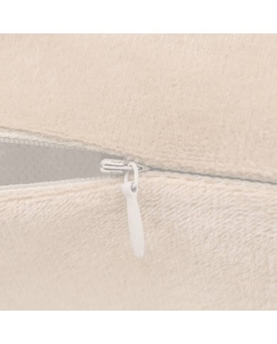 Housses de coussin 4 pcs Tissu 50x50 cm Blanc cassé