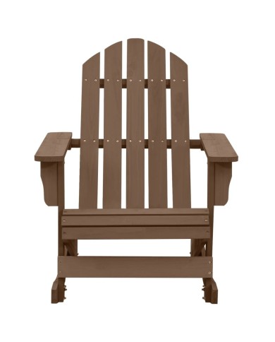 Chaise à bascule de jardin Bois Marron