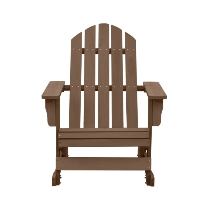 Chaise à bascule de jardin Bois Marron