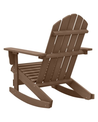Chaise à bascule de jardin Bois Marron