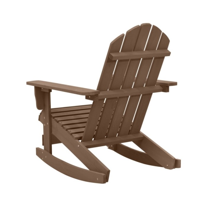 Chaise à bascule de jardin Bois Marron