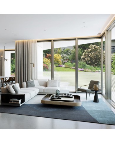 Film dépoli autoadhésif d'intimité pour fenêtre Rayures 0,9x10m