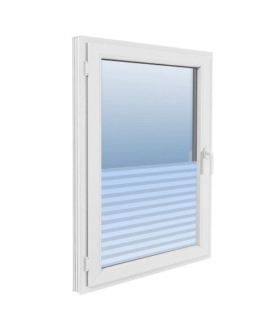 Film dépoli autoadhésif d'intimité pour fenêtre Rayures 0,9x10m