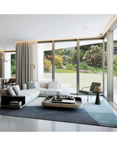 Film dépoli autoadhésif d'intimité de fenêtre Rayures 0,9x100 m