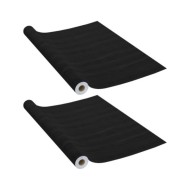 Films autoadhésifs pour portes 2 pcs Bois foncé 210x90 cm PVC