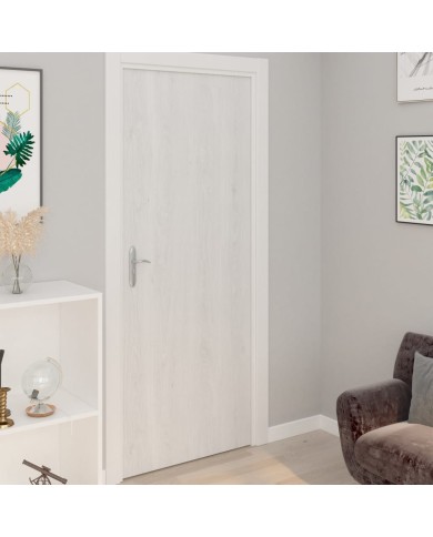 Films autoadhésifs pour portes 2 pcs Bois blanc 210x90 cm PVC