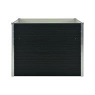 Jardinière surélevée Anthracite 100x100x77 cm Acier galvanisé