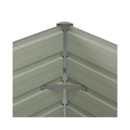 Jardinière surélevée Anthracite 100x100x77 cm Acier galvanisé