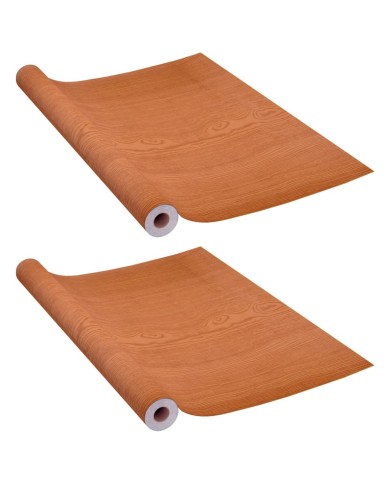 Films autoadhésifs pour portes 2 pcs Chêne clair 210x90 cm PVC