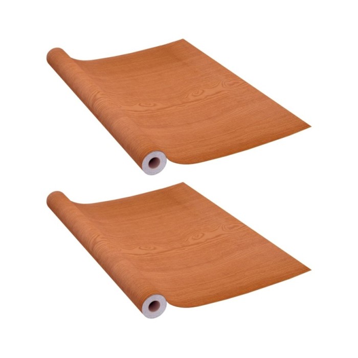 Films autoadhésifs pour portes 2 pcs Chêne clair 210x90 cm PVC