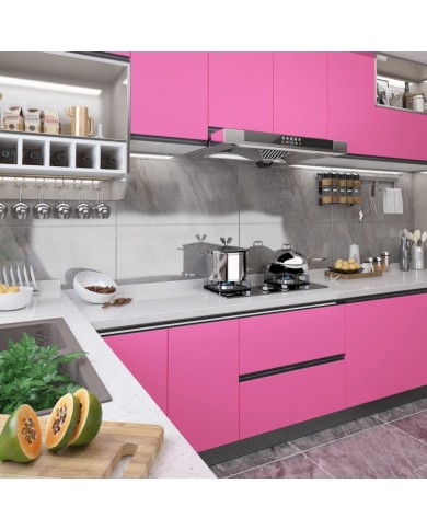 Film autoadhésif pour meubles Rose brillant 500x90 cm PVC