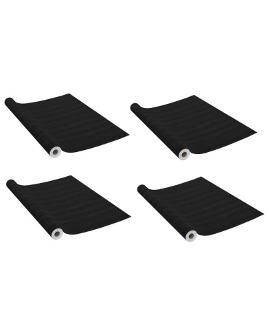 Films autoadhésifs pour portes 4 pcs Bois foncé 210x90 cm PVC
