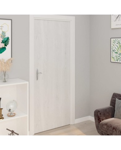 Films autoadhésifs pour portes 4 pcs Bois blanc 210x90 cm PVC