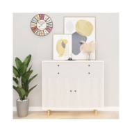 Films autoadhésifs pour meubles 2 pcs Bois blanc 500x90 cm PVC