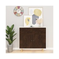 Films autoadhésifs pour meubles 2 pcs Chêne foncé 500x90 cm PVC