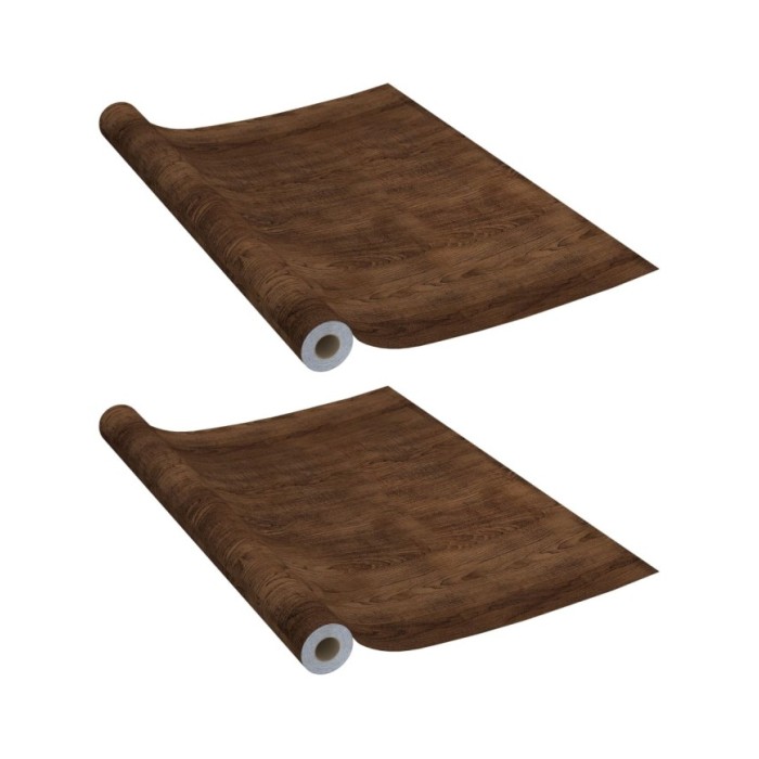 Films autoadhésifs pour meubles 2 pcs Chêne foncé 500x90 cm PVC