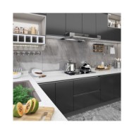 Films autoadhésifs pour meubles 2 pcs Noir 500x90 cm PVC