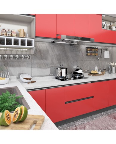 Films autoadhésifs pour meubles 2 pcs Rouge 500x90 cm PVC