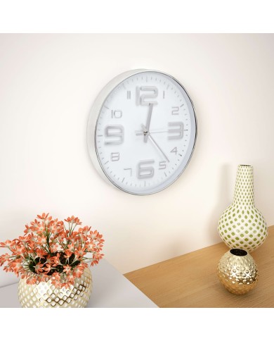 Horloge murale 30 cm Argenté