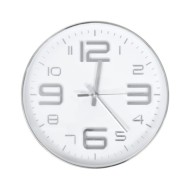 Horloge murale 30 cm Argenté