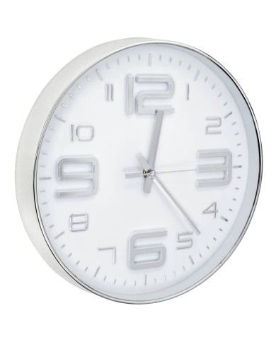 Horloge murale 30 cm Argenté