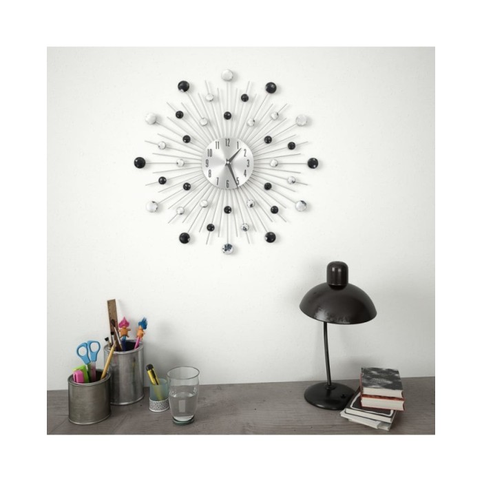 Horloge murale avec mouvement à quartz Design moderne 50 cm