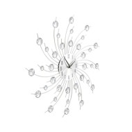 Horloge murale avec mouvement à quartz Design moderne 50 cm