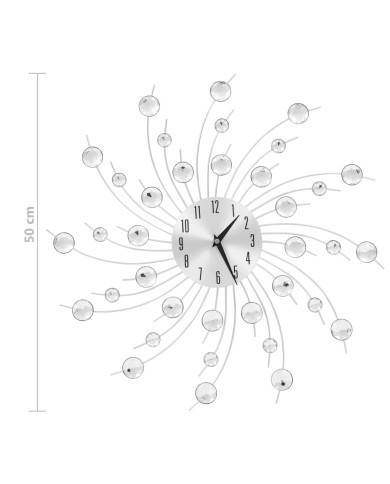 Horloge murale avec mouvement à quartz Design moderne 50 cm