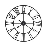 Horloge murale vintage avec mouvement à quartz Métal 80 cm XXL