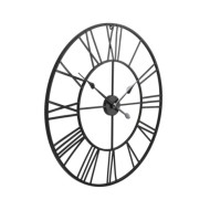 Horloge murale vintage avec mouvement à quartz Métal 80 cm XXL