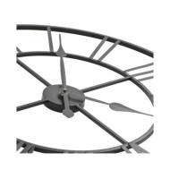 Horloge murale vintage avec mouvement à quartz Métal 80 cm XXL