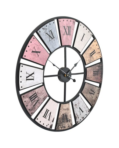 Horloge murale vintage avec mouvement à quartz 60 cm XXL