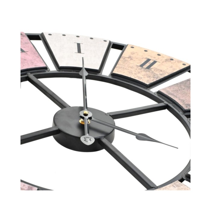 Horloge murale vintage avec mouvement à quartz 60 cm XXL