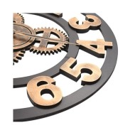 Horloge murale Métal 58 cm Doré et noir