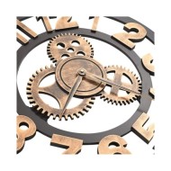 Horloge murale Métal 58 cm Doré et noir