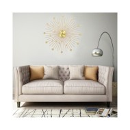 Horloge murale Métal 70 cm Doré