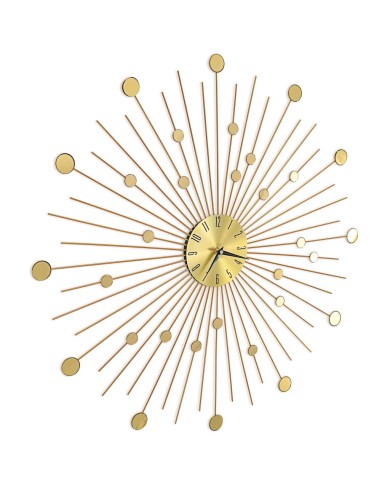 Horloge murale Métal 70 cm Doré