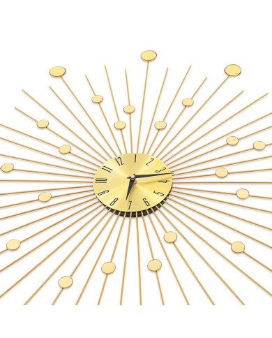 Horloge murale Métal 70 cm Doré