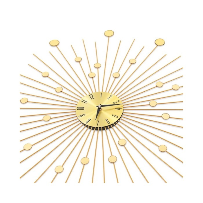 Horloge murale Métal 70 cm Doré