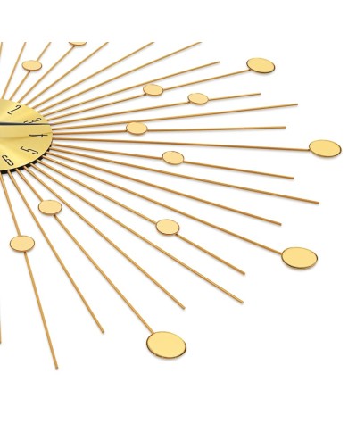 Horloge murale Métal 70 cm Doré