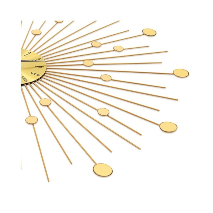 Horloge murale Métal 70 cm Doré