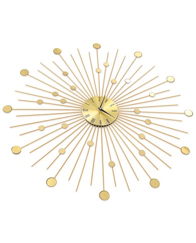Horloge murale Métal 70 cm Doré