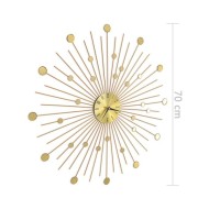 Horloge murale Métal 70 cm Doré