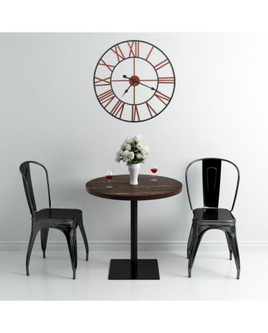 Horloge murale Métal 58 cm Rouge