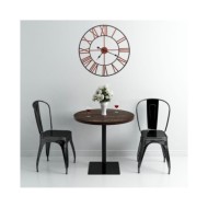 Horloge murale Métal 58 cm Rouge